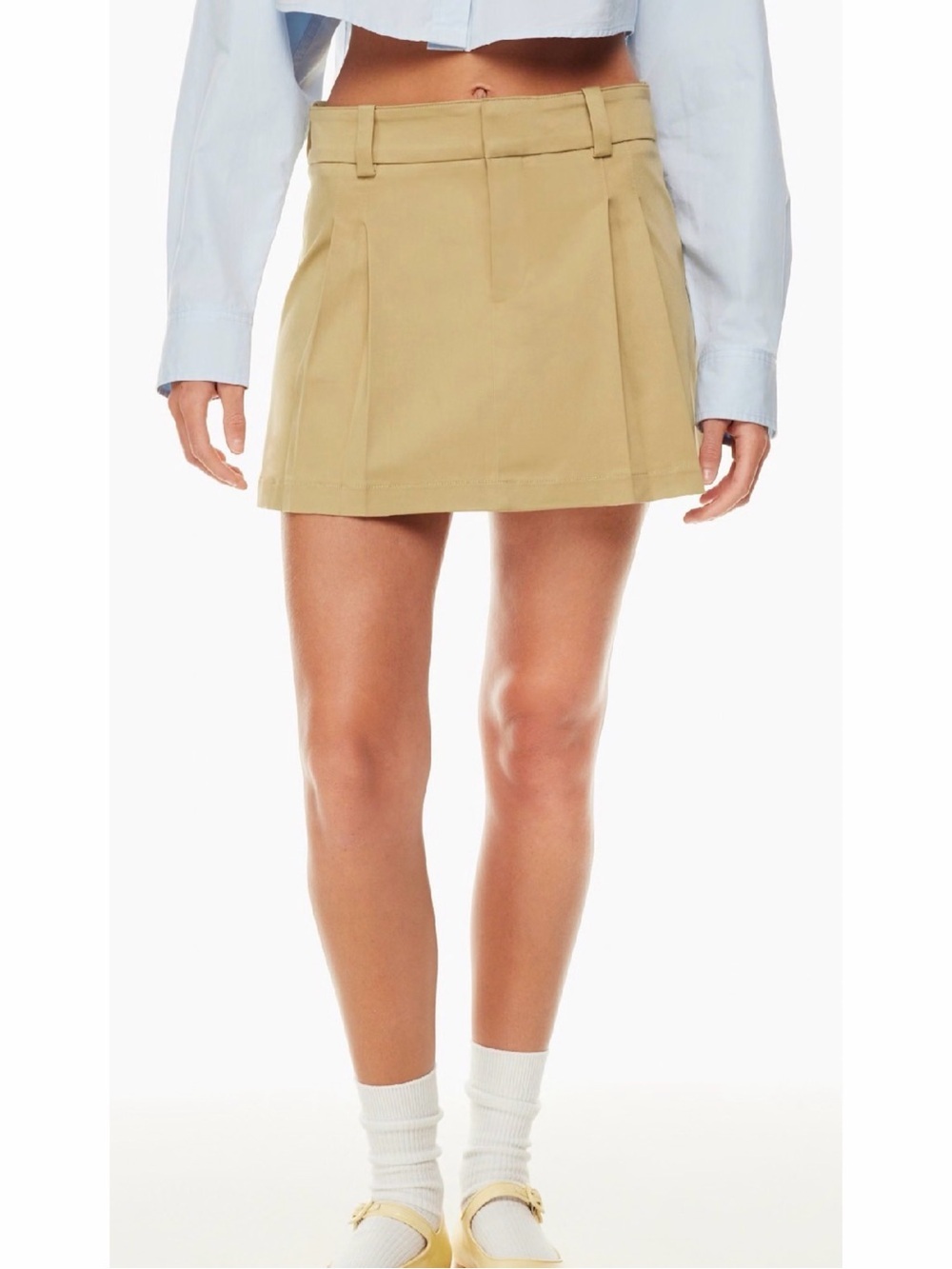 Aritzia Sunday Best Rider Skirt Tan